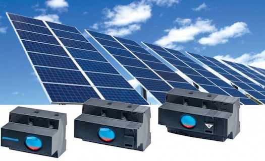 Dvoupólový stejnosměrný odpojovač pro fotovoltaické elektrárny.