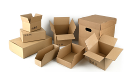 Třívrstvé a pětivrstvé kartónové klopové krabice – obaly různých velikostí na e-shopu i v prodejnách