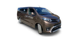 Zapůjčení komfortního minibusu Toyota Proace Kombi pro devět cestujících s klimatizací
