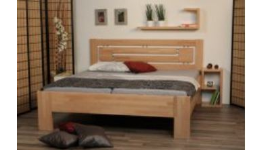 Nové modely dřevěných postelí z masivu s možností moření do vybraného odstínu zdarma