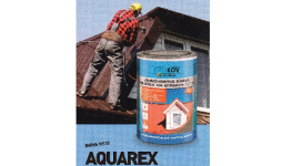 Vodou ředitelná jednovrstvá barva Aquarex na kov, plechové střechy, okapy, ploty, vrata