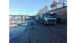 Beton pro revitalizaci pražských náplavek s požadavkem na vodotěsnost