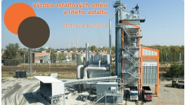 Proces výroby asfaltových směsí v ekologickém provozu Obalovny Ostrava