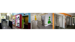 Turnikety s mincovním automatem pro vstupy do objektů, WC či ZOO
