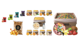 Popcorn - stroje, suroviny, obaly a doplňkový materiál a hotový pražený popcorn