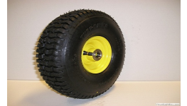 Výroba disků, pneumatik a kompletních kol pro travní sekačky, jednoosé přívěsné vozíky a žací adaptéry