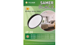 Stropní a nástěnné černé LED svítidlo - dekorativní i designové světlo do interiéru