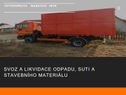 Strona (witryna) internetowa Petr Markuzzi - autodoprava