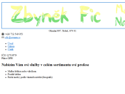Strona (witryna) internetowa Zbynek Fic