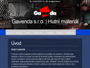 ВЕБ-САЙТ GAVENDA s.r.o. Hutni material Krnov