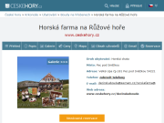 Strona (witryna) internetowa Decinska bouda - Horska farma na Ruzove hore