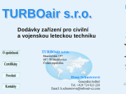 Strona (witryna) internetowa TURBOair s.r.o. dily pro letectvi