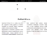WEBSEITE ProPack CZ s.r.o.