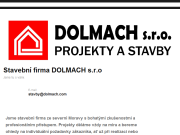 P&#193;GINA WEB Stavebni firma DOLMACH s.r.o
