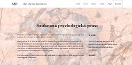 Strona (witryna) internetowa Psycholog Brno