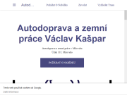 WEBOV&#193; STR&#193;NKA Václav Kašpar zemní práce, autodoprava