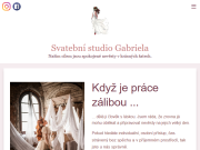 WEBOV&#193; STR&#193;NKA Svatební studio GABRIELA Zlín Gabriela Bělíčková