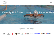 Strona (witryna) internetowa Plavecky klub PROSEN Louny, z.s.