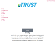 Strona (witryna) internetowa uTrust s.r.o.