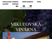 Strona (witryna) internetowa Mikulovska vinarna