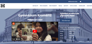 Strona (witryna) internetowa Gymnazium Kromeriz