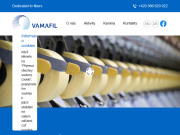 Strona (witryna) internetowa VAMAFIL, spol. s r.o.
