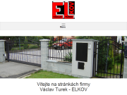 Strona (witryna) internetowa ELKOV - Vaclav Turek