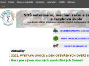 Strona (witryna) internetowa Stredni odborna skola veterinarni, mechanizacni a zahradnicka a Jazykova skola s pravem statni