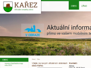 Strona (witryna) internetowa Obec Karez