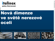 Strona (witryna) internetowa ITALINOX, s.r.o. Velkoobchod hutni nerezovy material