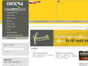 Strona (witryna) internetowa CONTRA Praha, s.r.o. Distribuce prumyslovych retezu Praha