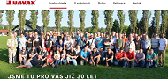 Strona (witryna) internetowa HAVAX a.s. Stavebni firma Liberec