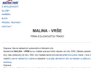 Strona (witryna) internetowa MALINA - VRSE s.r.o.
