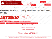 Strona (witryna) internetowa AUTOSKLO - HLEDA Kromeriz Petr Hledik