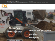 Strona (witryna) internetowa Kontejnery Novacek