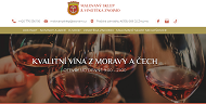 Strona (witryna) internetowa Vinoteka Malovany sklep