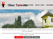 Strona (witryna) internetowa Obec Turovice