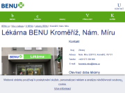 Strona (witryna) internetowa Lekarna BENU