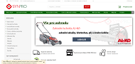 Strona (witryna) internetowa SYNPRO, s.r.o. Prodej a servis zemedelske techniky