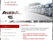 Strona (witryna) internetowa Autika, s.r.o.