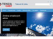 Strona (witryna) internetowa TENZA cast, a.s.