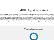 WEBOV&#193; STR&#193;NKA MUDr. Ingrid Ječmínková - Ordinace praktické lékařky pro dospělé, závodní lékař