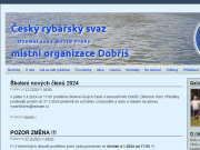 Strona (witryna) internetowa Cesky rybarsky svaz, z. s., mistni organizace Dobris