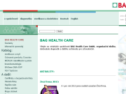 Strona (witryna) internetowa BAG Diagnostics GmbH - organizacni slozka