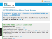 Strona (witryna) internetowa Stredni skola tradicnich remesel HERMES MB s.r.o.