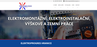 Strona (witryna) internetowa Elektroprogres Hranice, spol. s r.o.