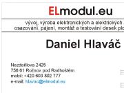 WEBOV&#193; STR&#193;NKA Daniel Hlaváč ELmodul.eu