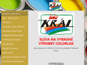 Strona (witryna) internetowa Kral - barvy, s.r.o.