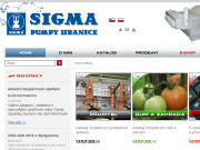 Strona (witryna) internetowa SIGMA PUMPY HRANICE, s.r.o.