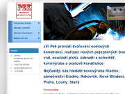 Strona (witryna) internetowa Jiri Pek - zamecnictvi